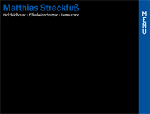Tablet Screenshot of galerie-streckfuss.de